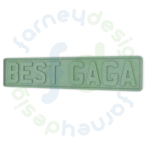 BEST GAGA Number Plate Sign in 6mm MDF