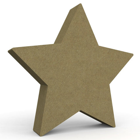 Five Pointed Star in 18mm MDF - Free Standing - Style 2
