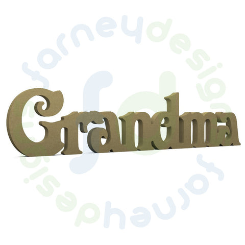 Grandma Victorian 18mm Free Standing Joined Word