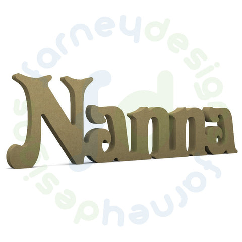 Nanna Victorian 18mm Free Standing Joined Word