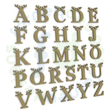 Georgia Bold Christmas Reindeer 18mm Free Standing Capital Letters