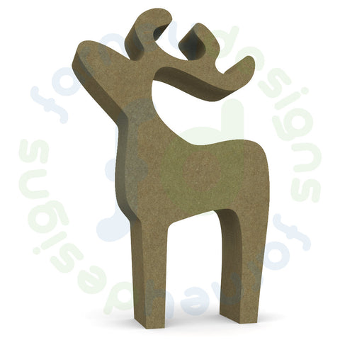 Reindeer Shape in 18mm MDF - Free Standing - Style 1