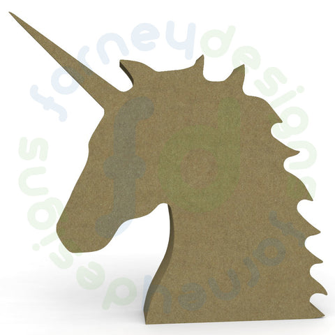 Unicorn Head in 18mm MDF - Free Standing