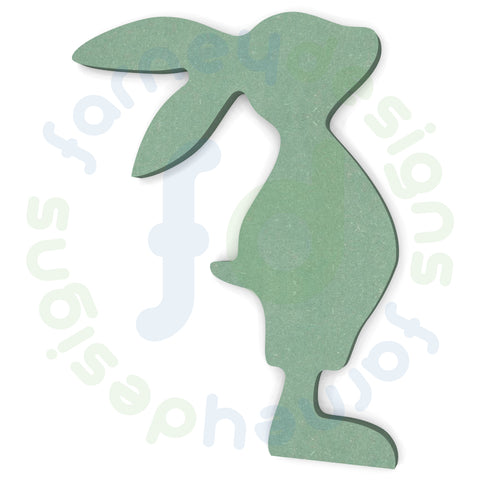 Boy Rabbit Shape in 6mm MDF