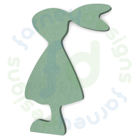 Girl Rabbit Shape in 6mm MDF