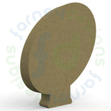 Rugby Ball Shape (three types) in 18mm MDF