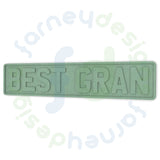 BEST GRAN Number Plate Sign in 6mm MDF