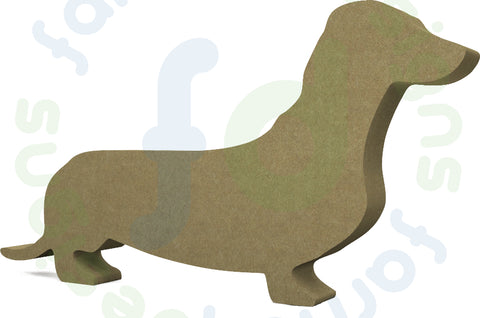 Dachshund Dog in 18mm MDF - Free Standing - Style 1