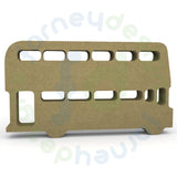 Double Decker Bus in 18mm MDF - Free Standing - Style 1