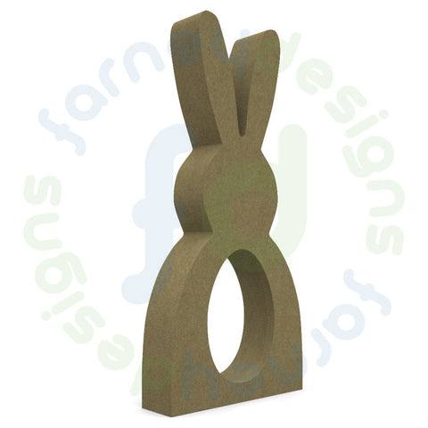 Easter Rabbit with Optional Egg Holder Cutout - Style 3