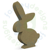 Easter Rabbit with Optional Egg Holder Cutout - Style 5