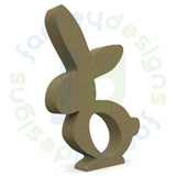 Easter Rabbit with Optional Egg Holder Cutout - Style 5