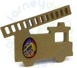 Easter Fire Engine Shape with Egg Holder Cutout
