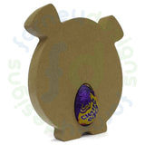 Easter Guinea Pig Shape with Egg Holder Cutout
