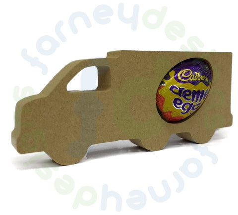 Easter Van Shape with Egg Holder Cutout