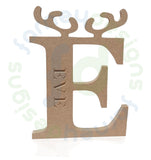 Georgia Bold Engraved Christmas Reindeer 18mm Free Standing Capital Letters