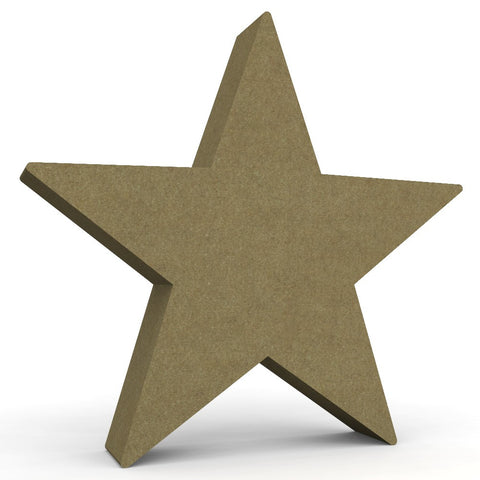 Five Pointed Star in 18mm MDF - Free Standing - Style 1