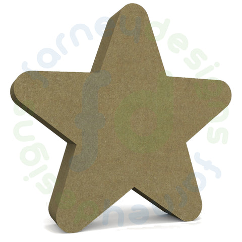 Five Pointed Star in 18mm MDF - Free Standing - Style 3