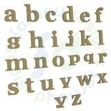 Georgia Bold 18mm Free Standing Lower Case Letters