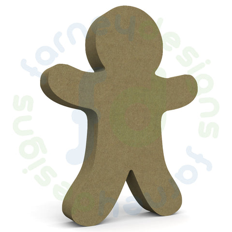 Gingerbread Man Shape in 18mm MDF - Free Standing