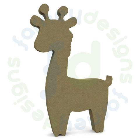 Giraffe in 18mm MDF - Free Standing - Style 3 - Option Engraving