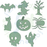 Halloween Shapes Set in 6mm MDF - Pack of Eight