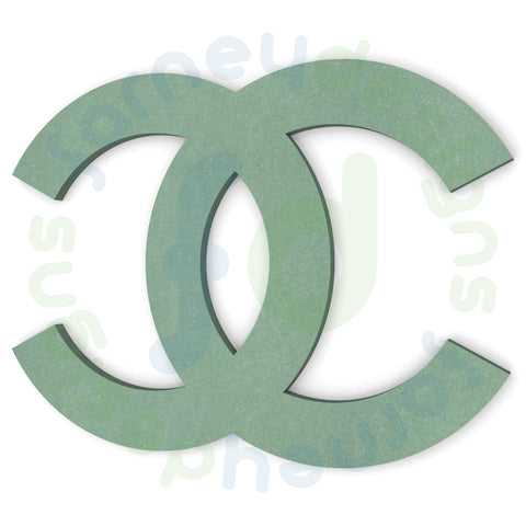 Intertwined C Symbol in 6mm MDF - Optional hanging holes