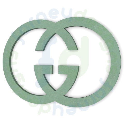 Intertwined G Symbol in 6mm MDF - Optional hanging holes