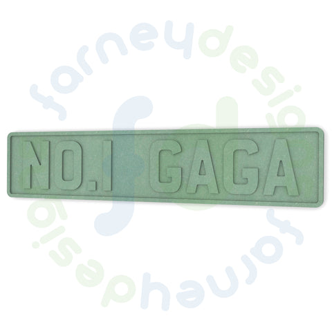 NO. 1 GAGA Number Plate Sign in 6mm MDF