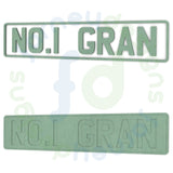 NO. 1 GRAN Number Plate Sign in 6mm MDF