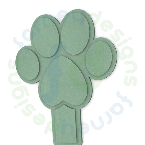 Paw Shape with Optional Hanger Section