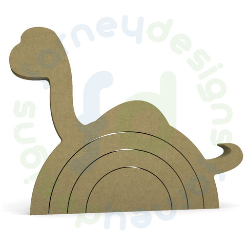 Dinosaur Stackable Rainbow in 18mm MDF - Style 1 - (Stacking Stackers)