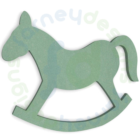 Rocking Horse Shape in 6mm MDF - Optional Engraving - Style 1