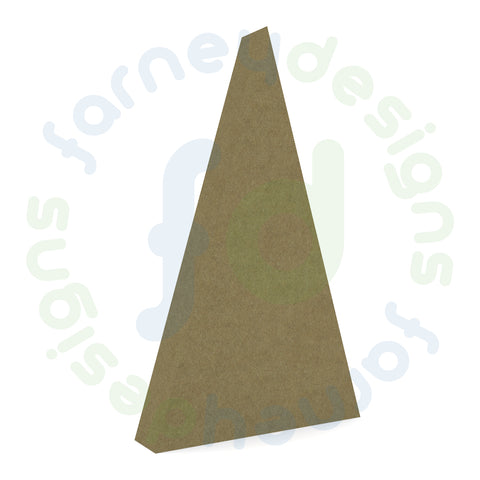 Simple Christmas Tree Triangle Shape in 18mm MDF - Pack of 3