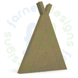 Stackable (Stacking Stackers) Tepee (teepee) Shape in 18mm MDF  - Free Standing