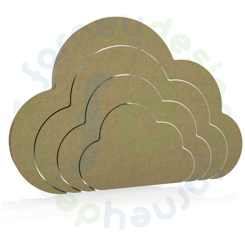 Stackable (Stacking Stackers) Cloud Shape in 18mm MDF  - Free Standing - Style 3