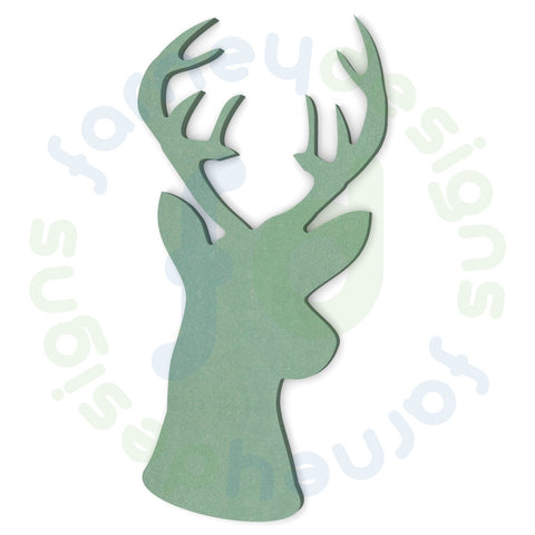 Stags Head in 6mm MDF - Style 2