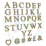 Times 18mm Non-Free Standing Capital Letters