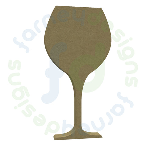 Wine Glass in 18mm MDF - Free Standing